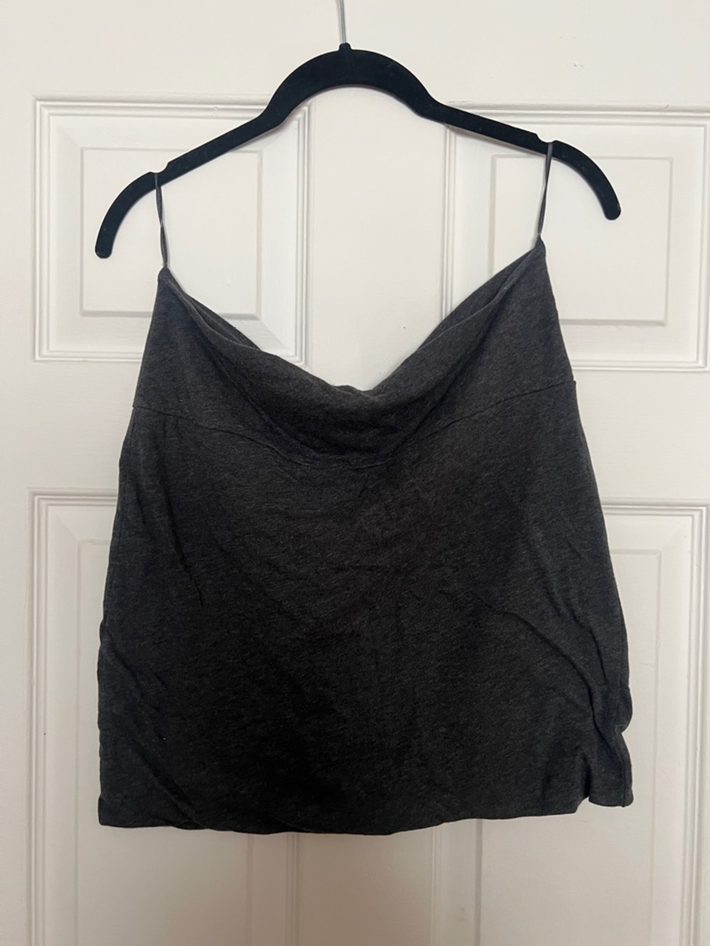 Seduction Jersey Mini Skirt - Charcoal